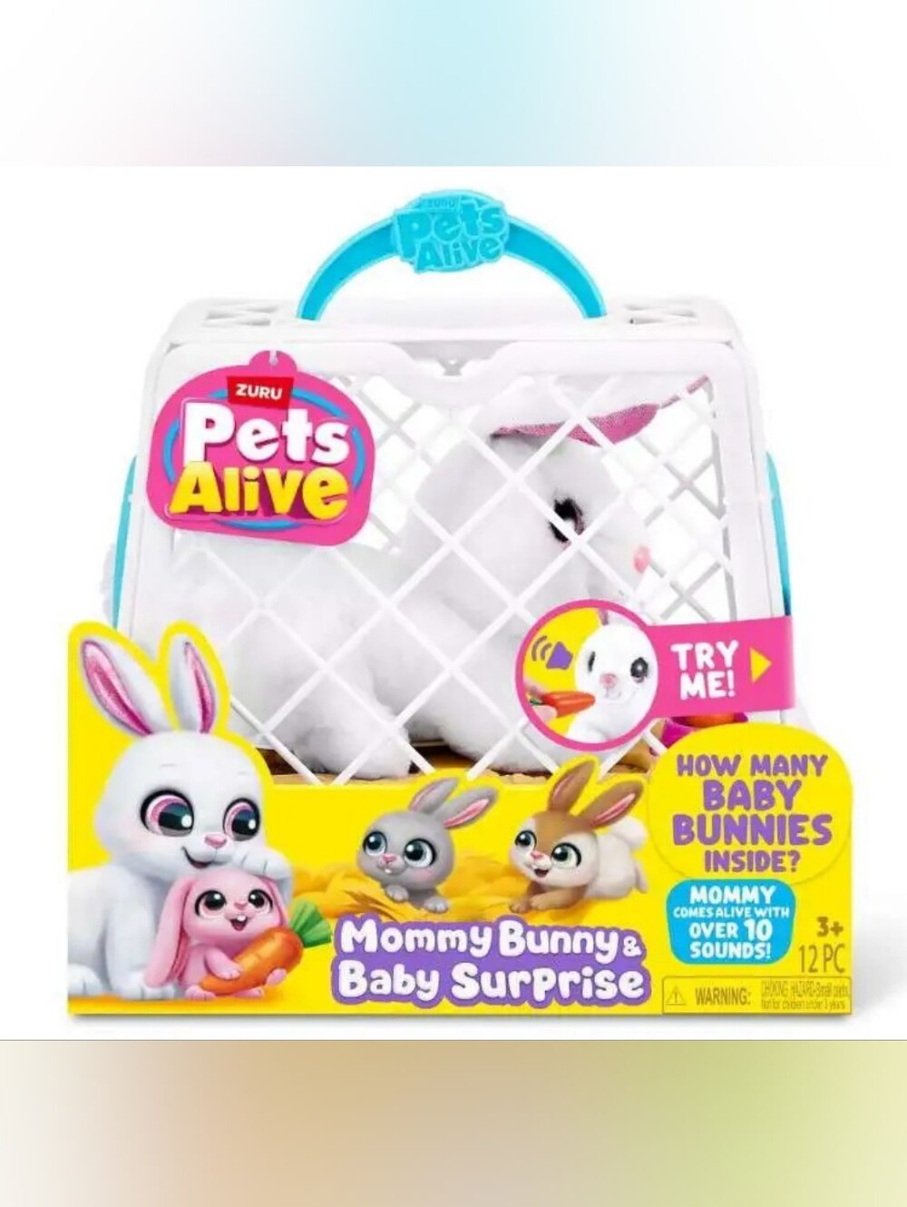 Pets Alive Mommy Bunny & Baby Surprise Play Interactive Electronic Pet